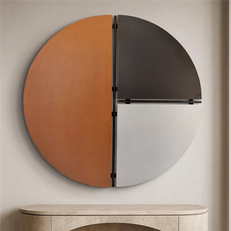 Tranh gỗ tròn ba màu – Elements Circle - Ảnh 3