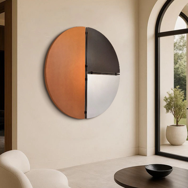 Tranh gỗ tròn ba màu – Elements Circle - Ảnh 5