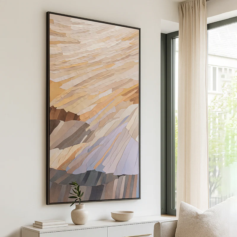 tranh 3d giấy mỹ thuật japandi