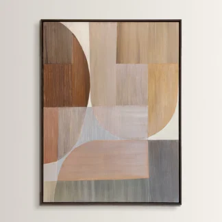 tranh trừu tượng hình học wabisabi