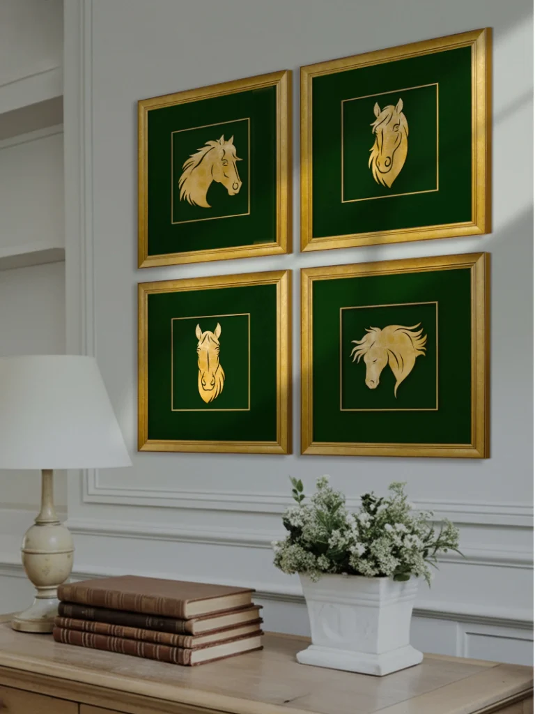 Bộ 4 tranh cát vận tinh tượng