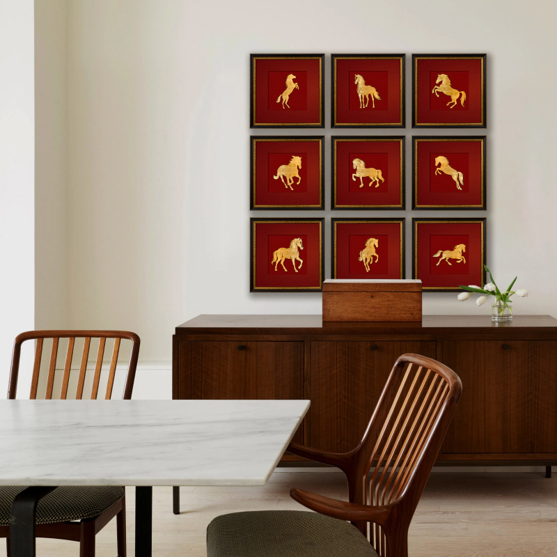 Bộ 9 Tranh Cửu Mã – Quà Tặng Doanh Nghiệp Cao Cấp - Ảnh 2