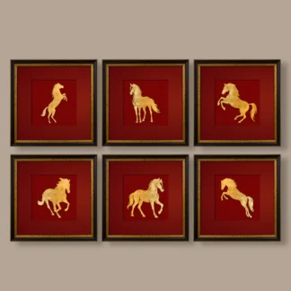 Bộ 6 Tranh Lục Mã | Mã Vương Collection – Quà Tặng Đối Tác Cao Cấp