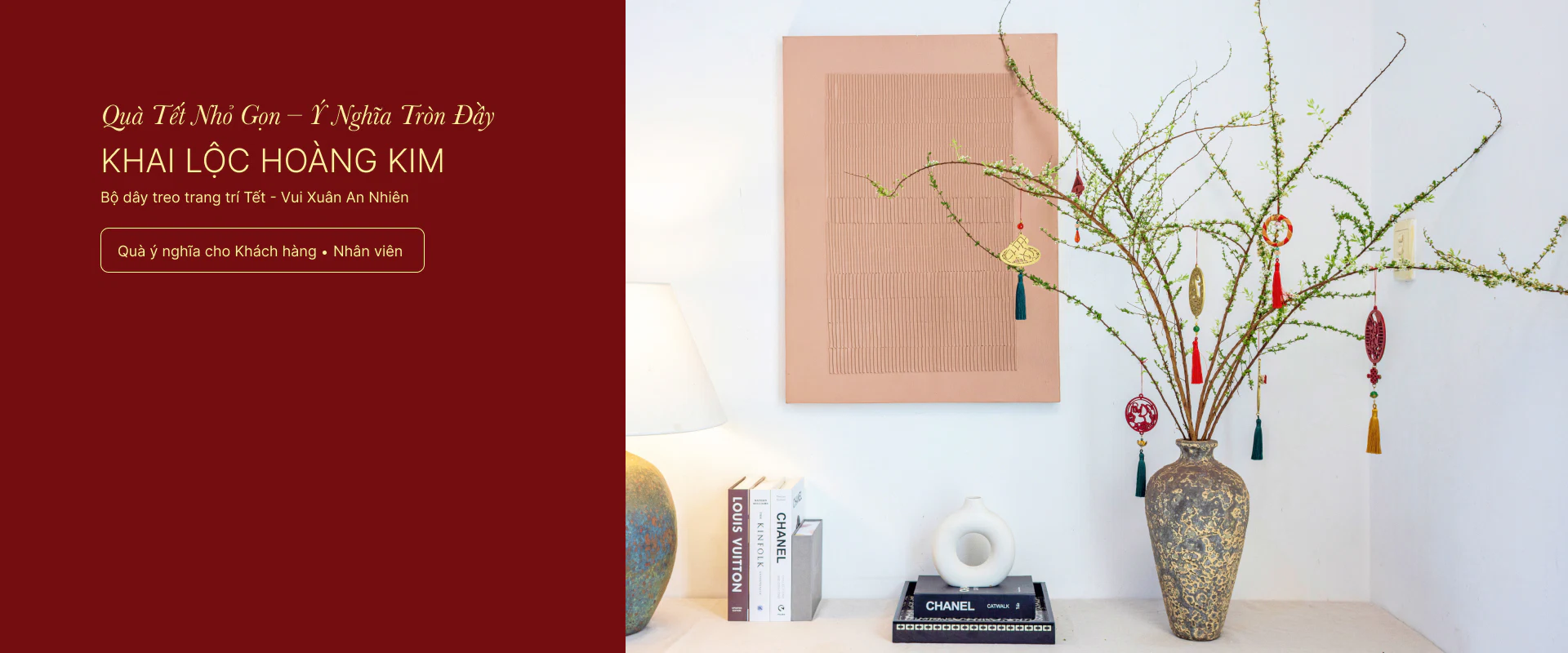 Dây treo trang trí Tết quà tặng nhân viên khách hàng -