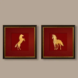 Bộ 2 Tranh Song Mã – Quà Tặng Khách Hàng VIP Cuối Năm