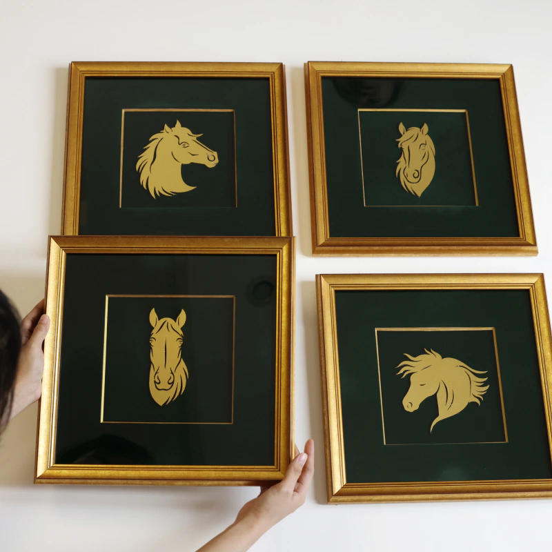 bộ 4 tranh ngựa cát vận tinh tượng 2