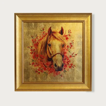 mã đào hông tranh ngựa