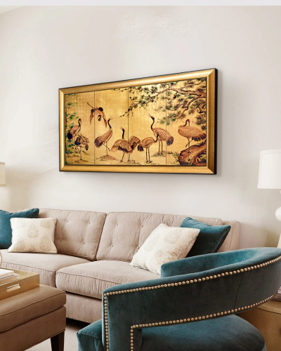 Tranh sơn mài dát vàng