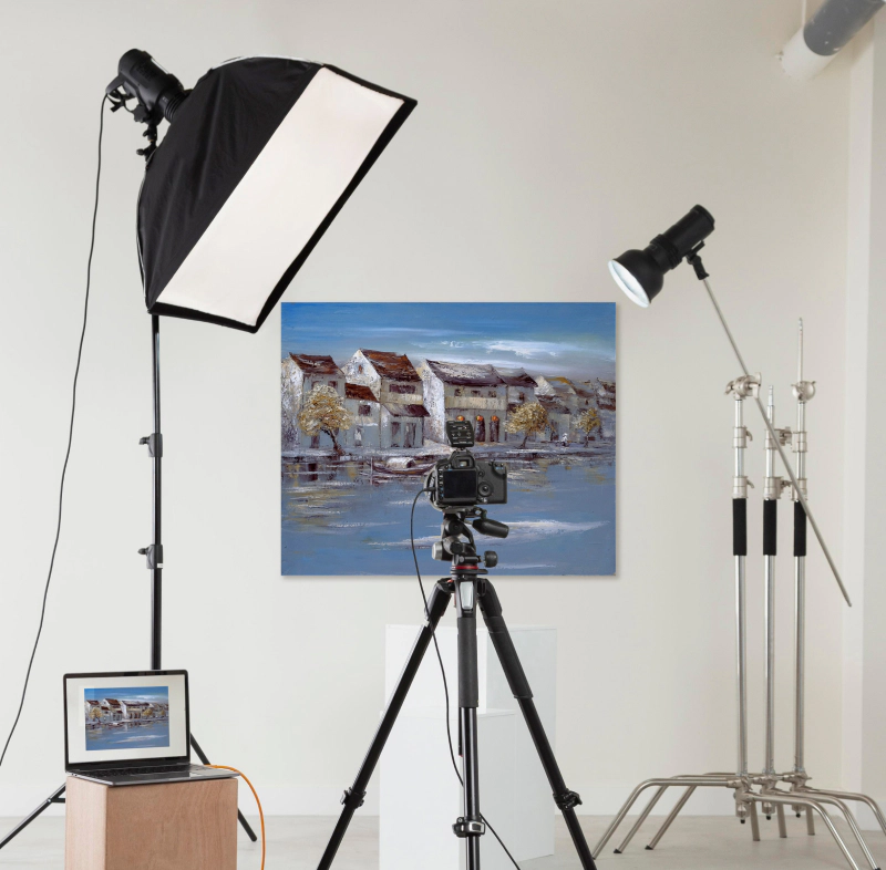 Hệ thống photography chuyên nghiệp số hóa artwork tại Mia Home Studio