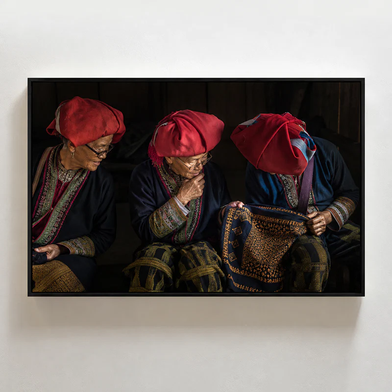 Chuyện trò bên tấm vải fine art giclee