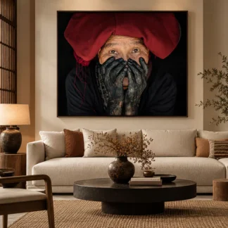 Dấu chàm fine art giclee canvas 1