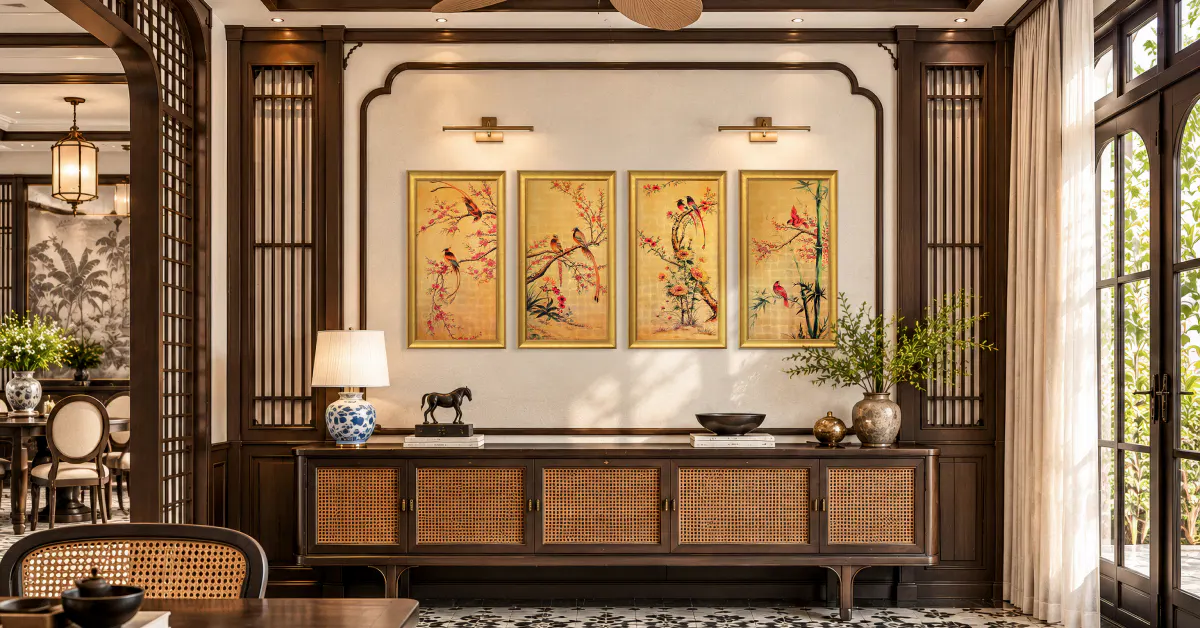 Tranh nghệ thuật trong không gian nội thất Mia Home